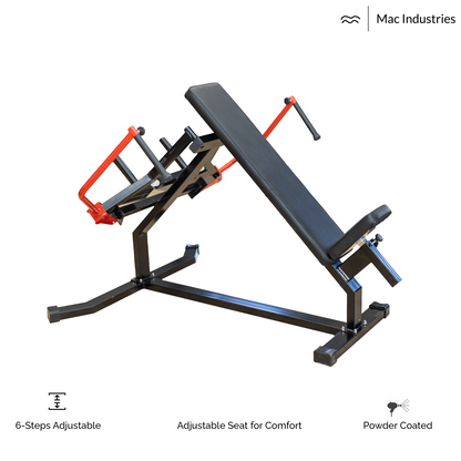 Mac - 7003H - Incline Upper & Middle Chest Fly for Home & Commercial Purpose ( PRO-Edition, Heavy, Black & Red)