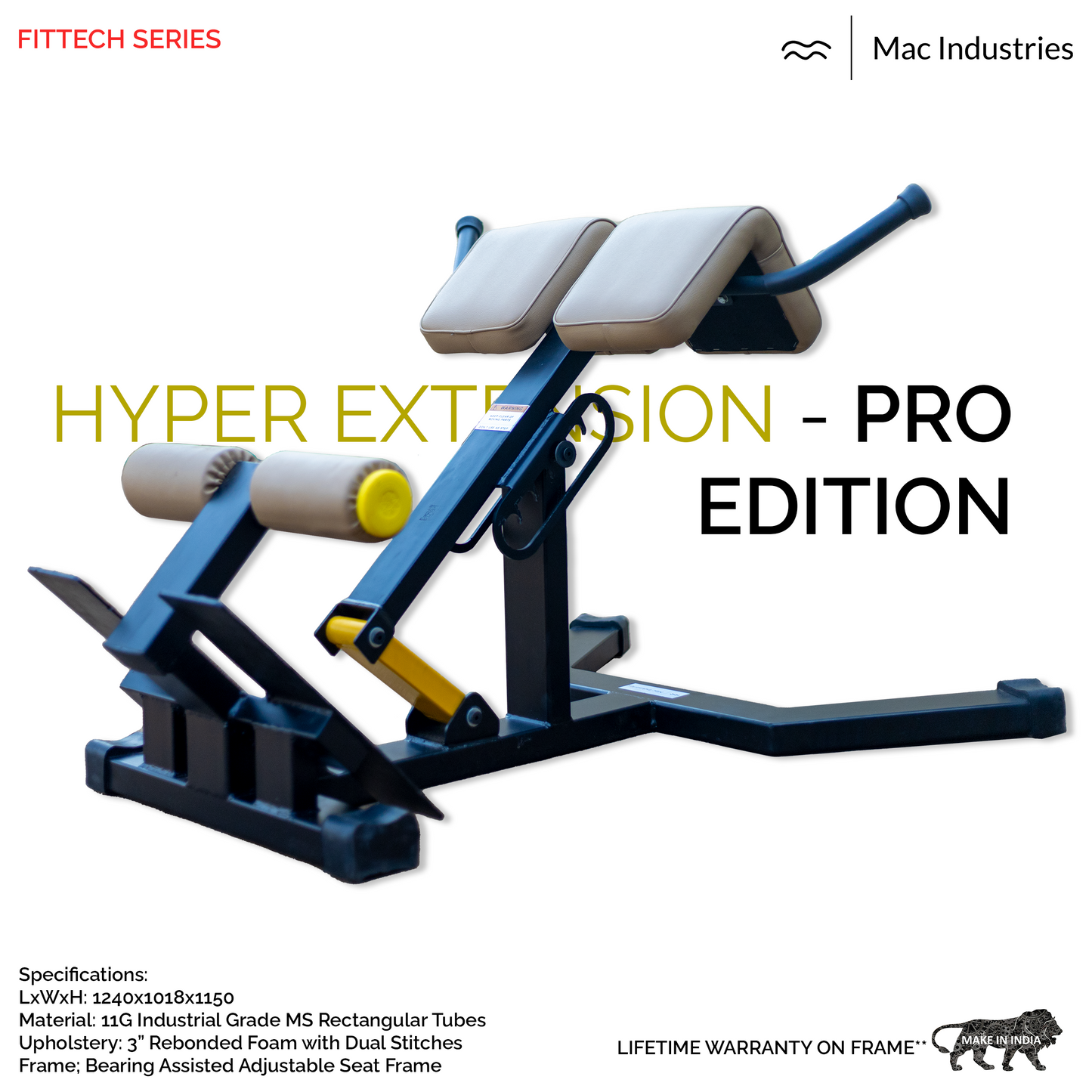 Mac - 6015P - Hyper Extension Bench (PRO Edition - Home & Commercial Purpose)