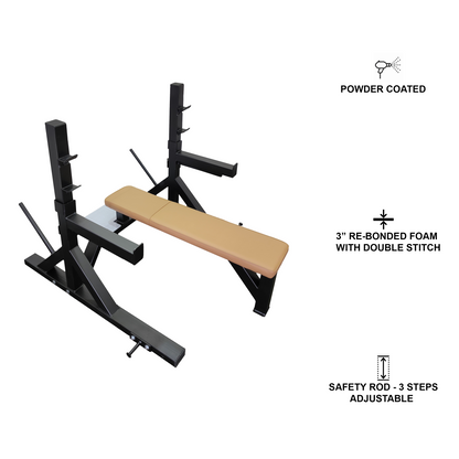 Mac - 6001 - Power Lifting Bench, Competition Bench (Home & Commercial Purpose)