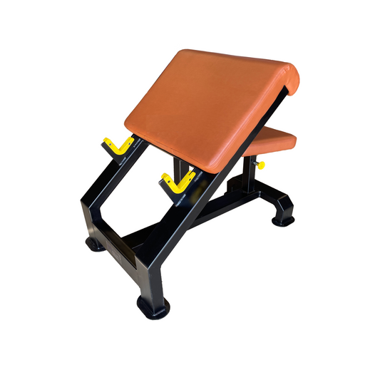 Mac - 8010A - Preacher Curl Flat Bench with Olympic rod Holder, Bicep Curl, Forearm for Gym & Home (Heavy Duty) - Max Weight Capacity : 450 Kg