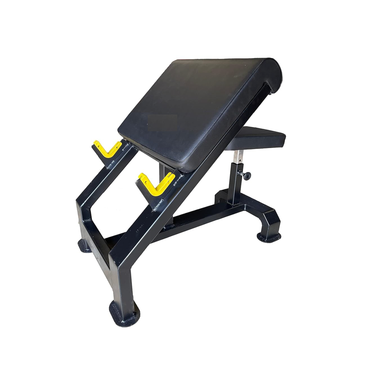 Mac - 8010A - Preacher Curl Flat Bench with Olympic rod Holder, Bicep Curl, Forearm for Gym & Home (Heavy Duty) - Max Weight Capacity : 450 Kg