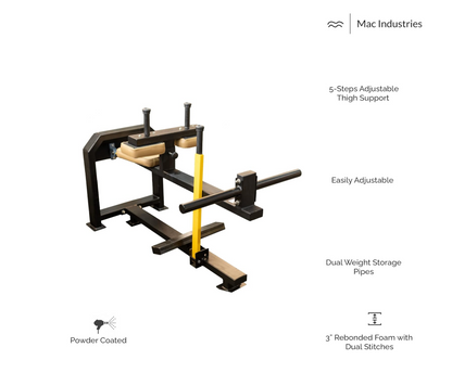 Mac - 3018 - Seated Calf Raise with Adjustable Supporting Pads